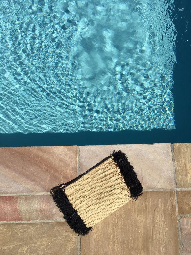 clutch/summer clutch/ raffia clutch/ beach