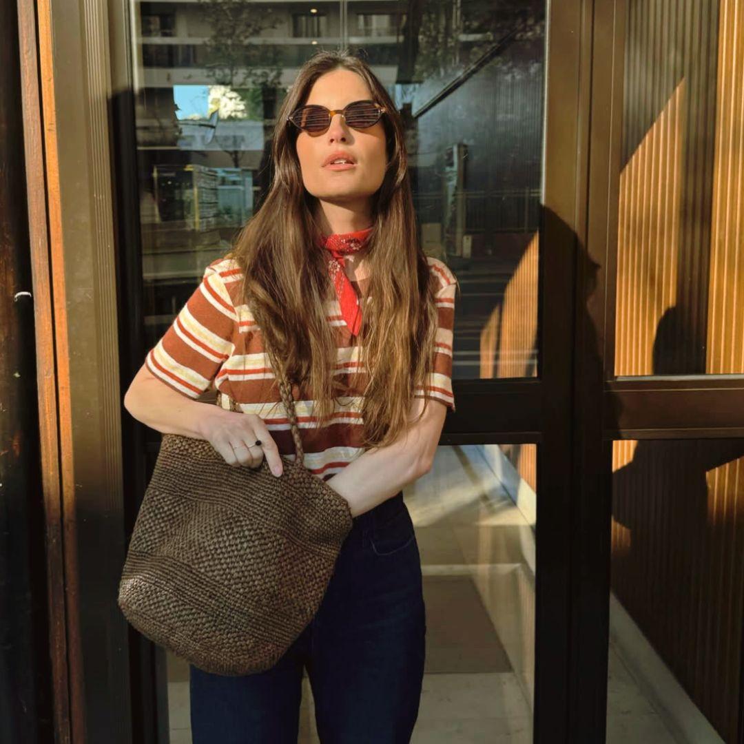 Big Siny- Grand sac seau en raphia crochet