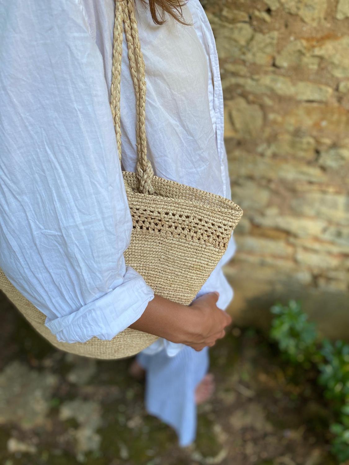 Sac raphia crochet/ sac raphia/ sac été/ sac fait main/ sac de plage