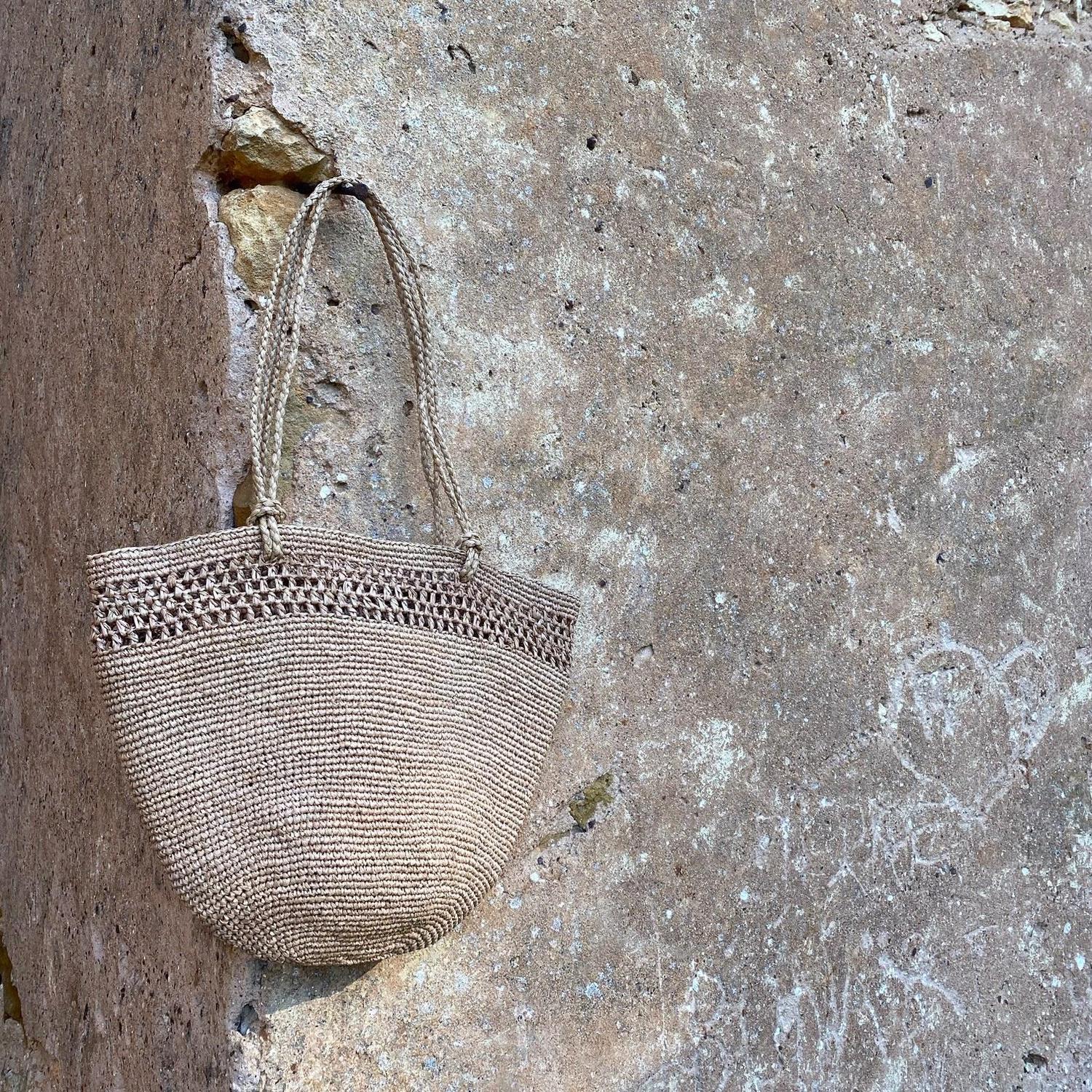 Sac raphia crochet/ sac raphia/ sac été/ sac fait main/ sac de plage