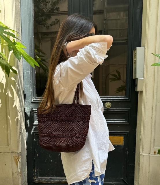 sac en raphia/ panier en raphia/ petit sac en raphia/ sac enregistré aphia marron/ sac en raphia chic/ sac en raphia élégant/ petit sac en raphia/sac raphia/ sac été/ sac de plage/ sac fait main/french style/ Summer style/ French girl