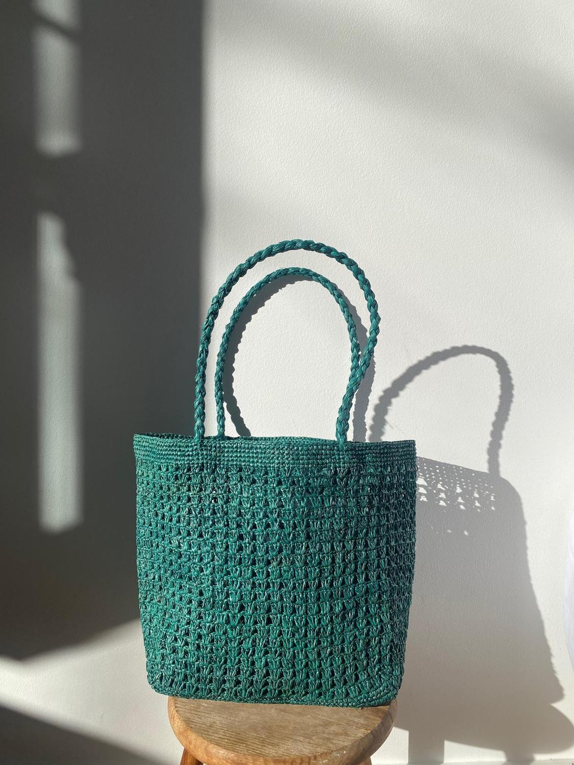 PIÑA- cabas ajouré en raphia