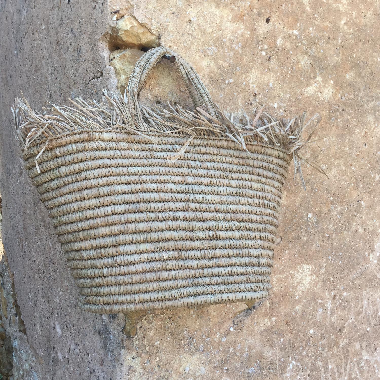 Panier de plage en raphia, panier marché en raphia, Panier en raphia