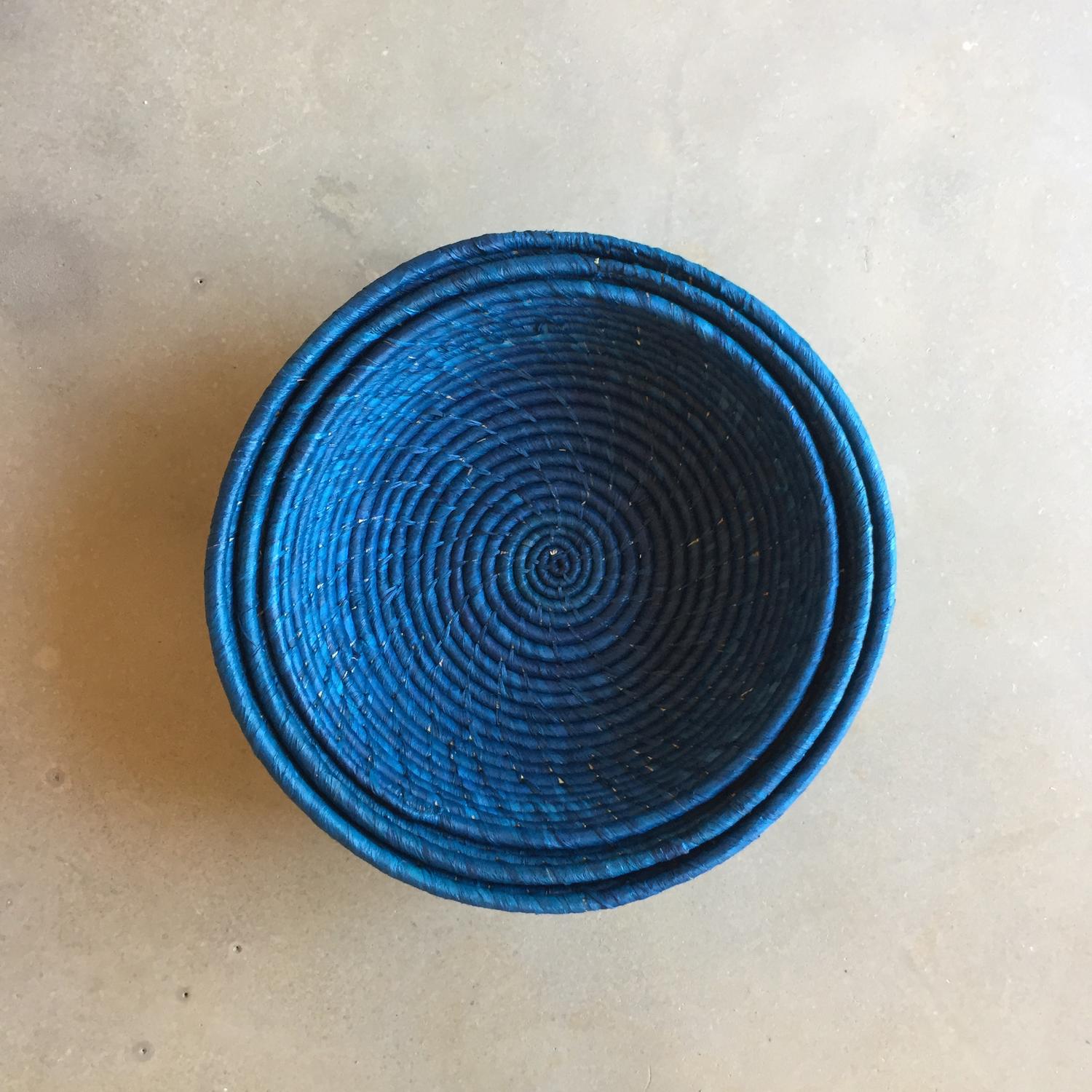 Corbeille en raphia, panier de rangement raphia