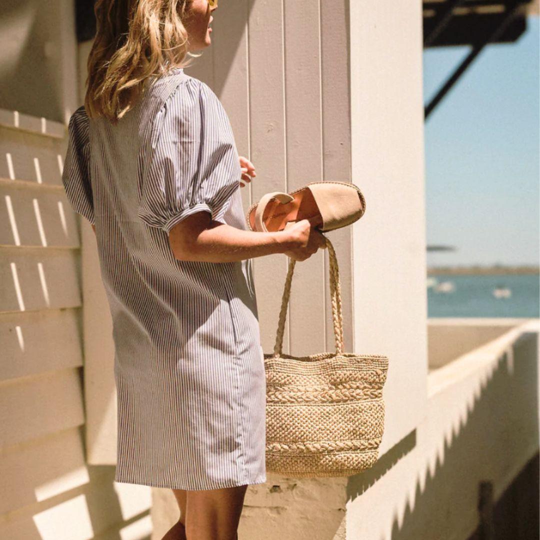 panier en raphia naturel