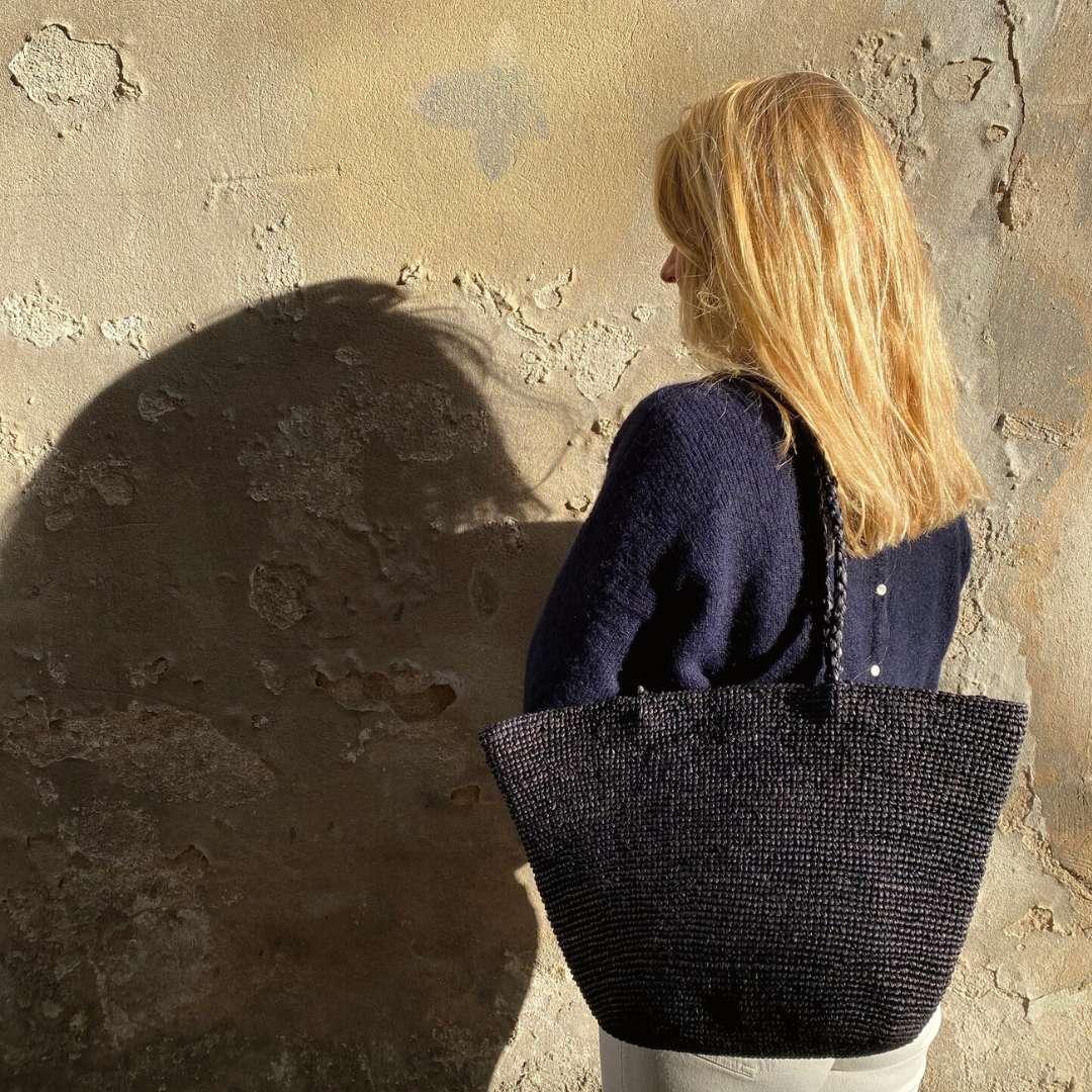 VANINA- grand cabas en crochet de raphia